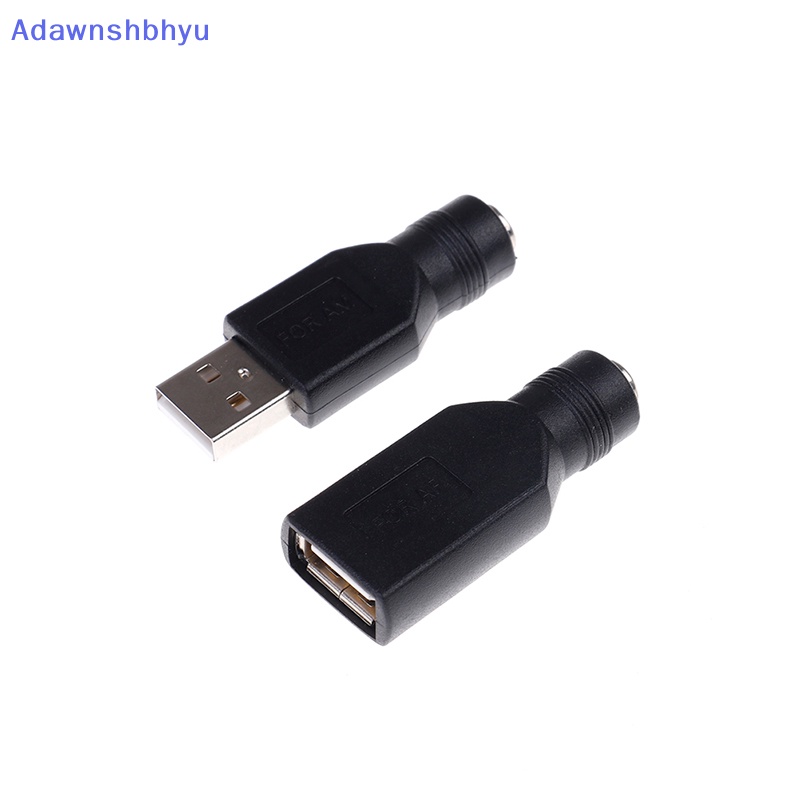 Adhyu 5V 5.5x2.1mm dc usb 2.0 Konektor Adaptor laptop Ke usb male/female converter ID