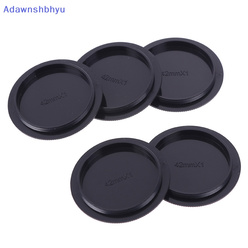 Adhyu 5Pcs Kamera Digital M42 42mm Screw Mount Rear Lens Body Cap Cover Plastik Hitam ID