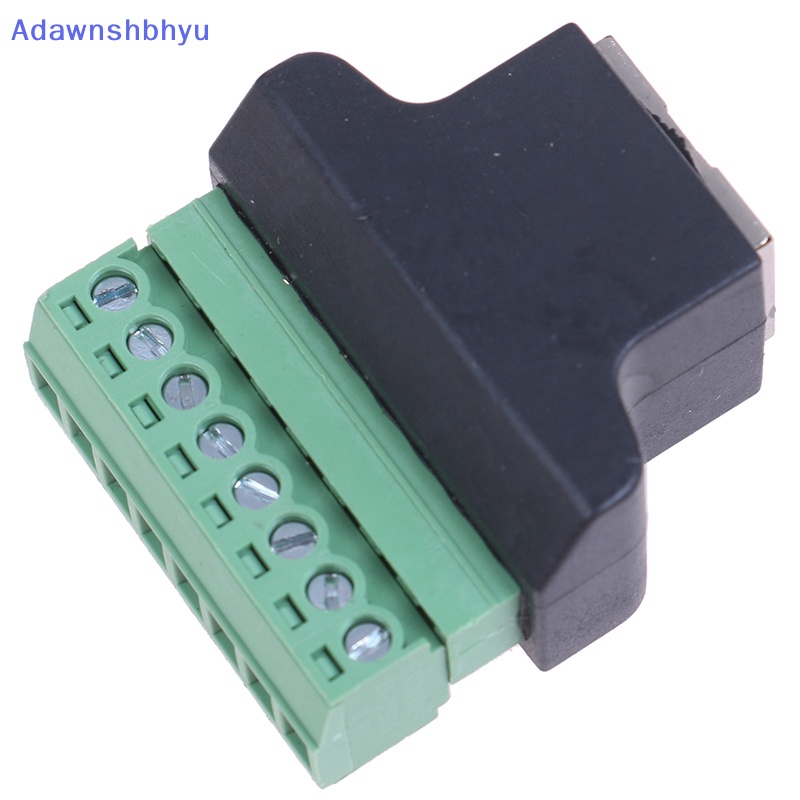 Adhyu rj45 to screw terminal Adapter rj45 female to 8pin Konektor Untuk DVR CCTV   Id