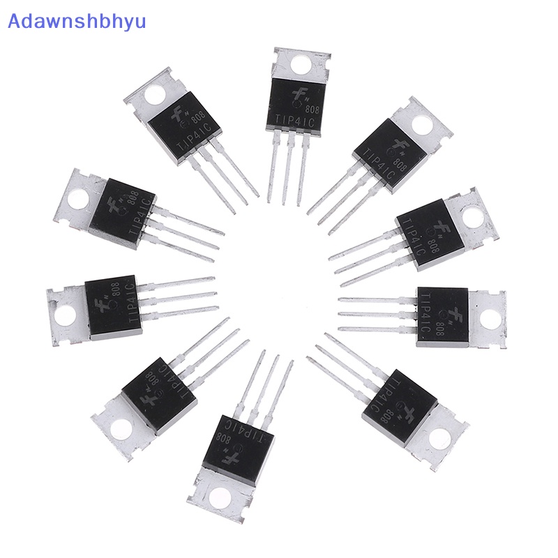 Adhyu 10Pcs TIP41C TIP41 NPN transistor TO-220 ID Baru Dan Berkualitas Tinggi