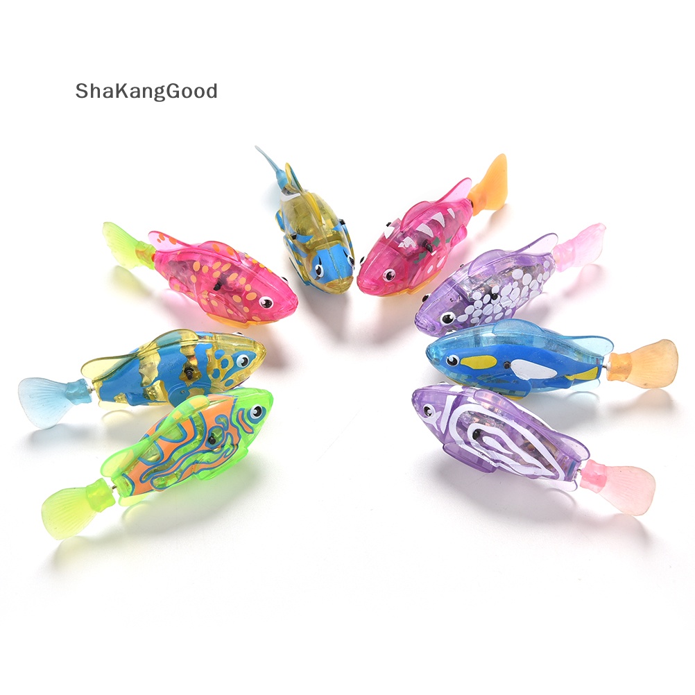 Selip 1x Mainan Robot Peliharaan Elektronik Ikan Bertenaga Air Fish Anak Anak Hadiah SKK