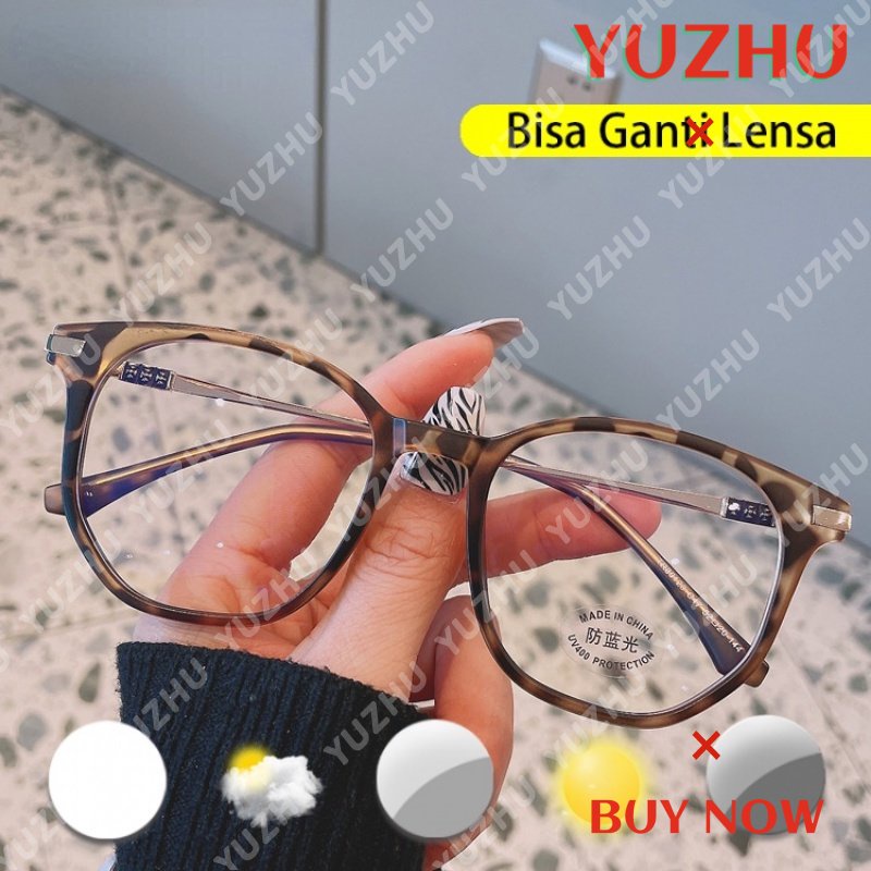 (YUZHU) Kacamata Minus Anti Radiasi Blueray fashion Korea TR90 Terbaru Anti Sinar Matahari Kacamata Komputer UV400 Kaca Mata Optik Blueray