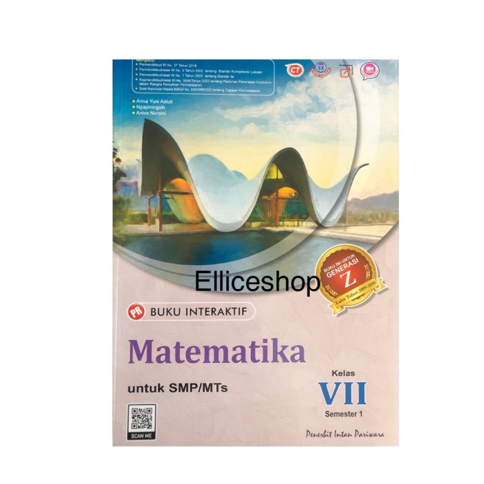 ⭐PROMO BUKU (COD)⭐ Buku PR Interaktif Matematika kelas 7 SMP, Semester 1, Intan Pariwara - Tanpa kar