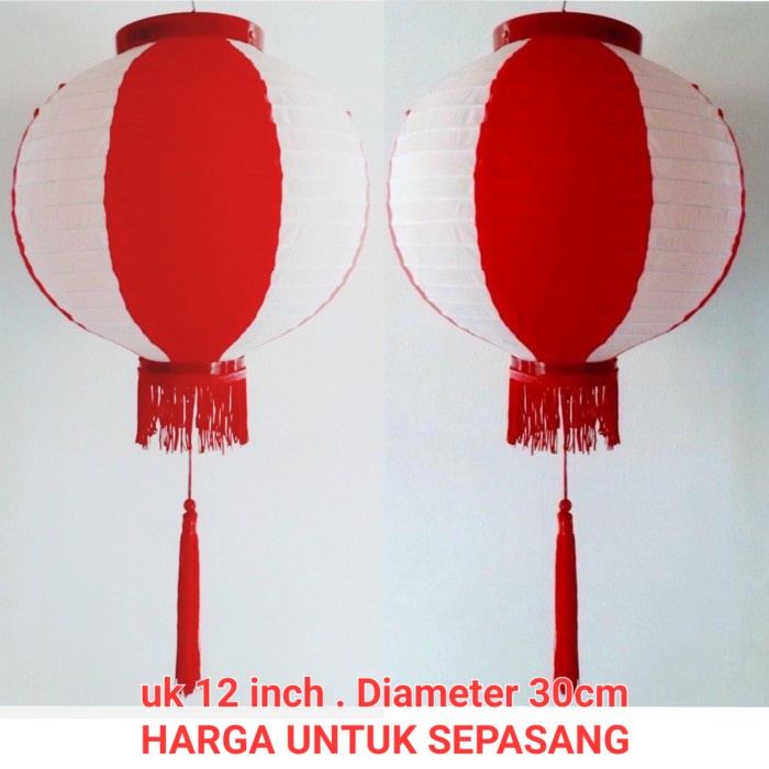 Lampion Outdoor Anti Air Merah Putih Dekorasi 17 Agustus Murah Grosir Dekorasi 17an Kemerdekaan RI Merah Putih Harga Grosir Termurah