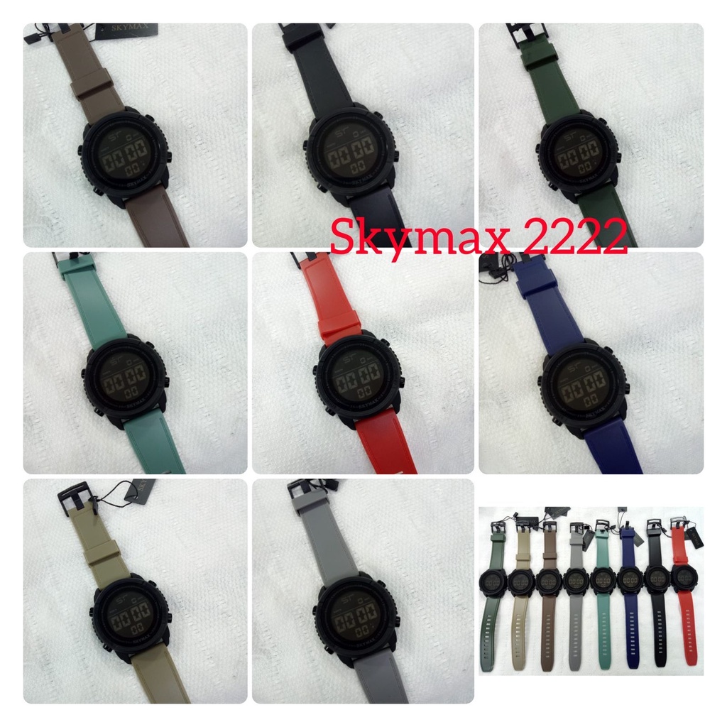 JAM TANGAN SKYMAX ORIGINAL PRIA Militer Waterproof 2222 Anti AirTermurah