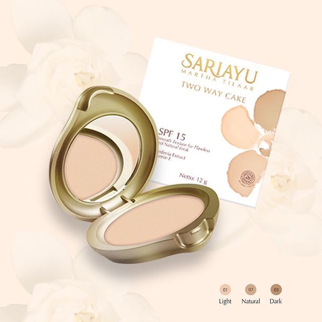 ★ BB ★ Sariayu Two Way Cake 12gr - TWC - FULL - Refill - Light - Natural