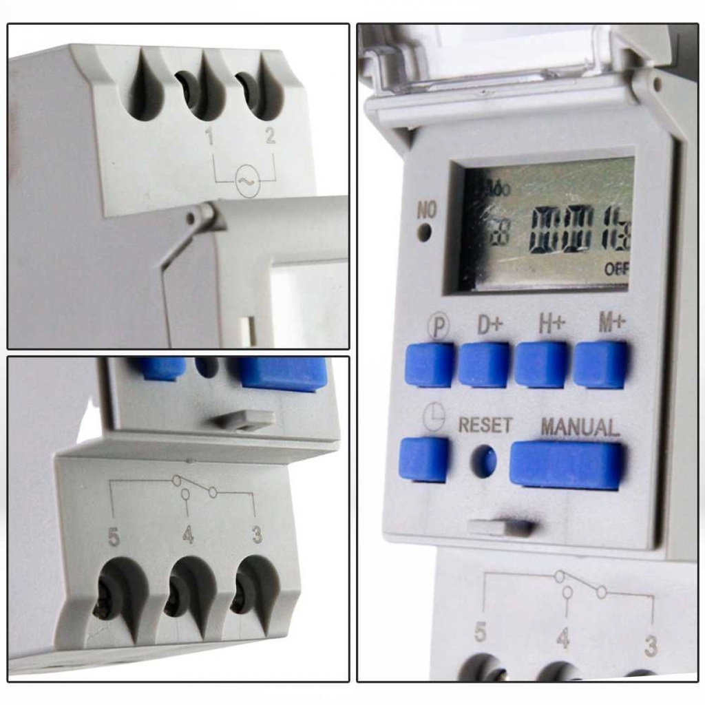 Saklar Listrik Otomatis Timer Programmable Time Switch Relay 16A 220V