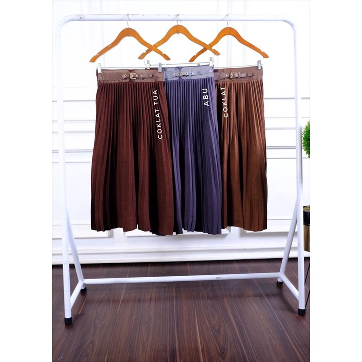 ROK PLISKET SUEDE PREMIUM BAHAN PREMIUM BANGKOK BKK,3969