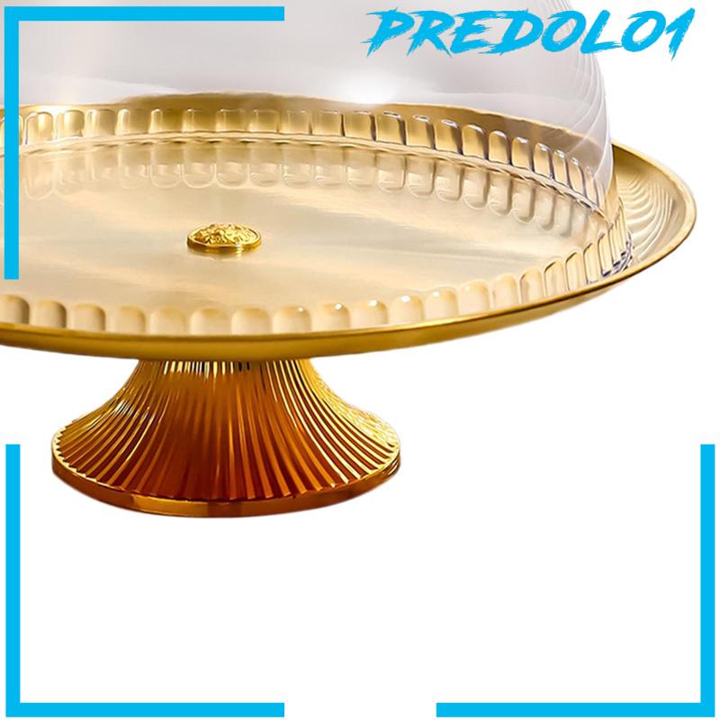 [Predolo1] Piring Kue Cake Stand Bahan Stainless Steel Untuk Pesta Brithday Hajatan Pernikahan