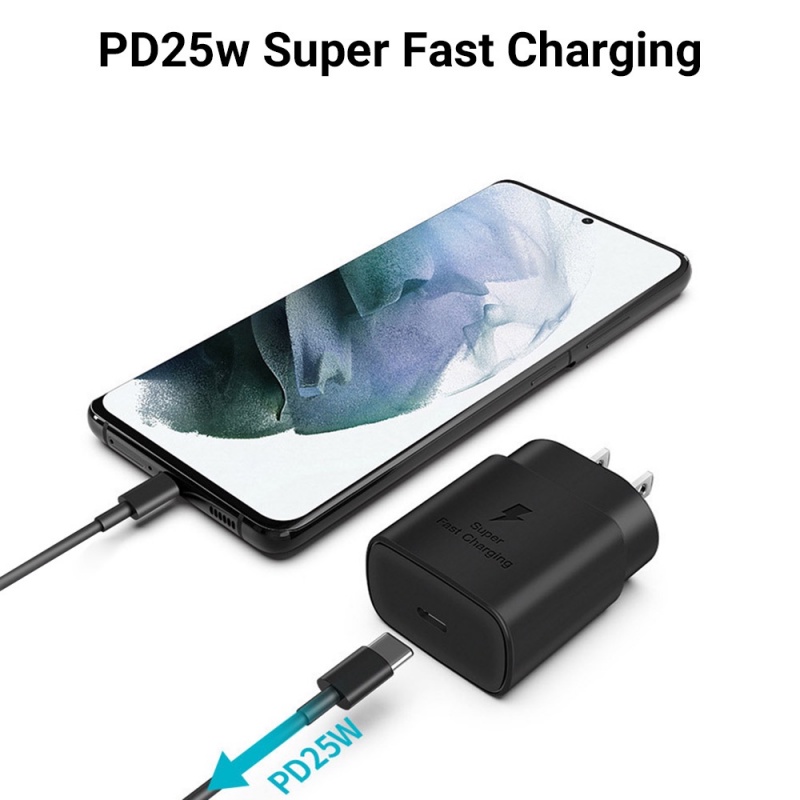 Untuk Samsung Typec Ke Type C 3A Kabel Cas Charger PD 25W Super Cepat