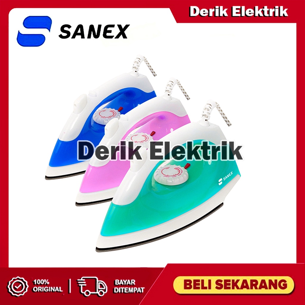 SANEX SETRIKA SPRAY ANTI LENGKET MURAH S112 / S-112 / S 112 / S111 / S 111 / S-111 (350W) GARANSI RESMI