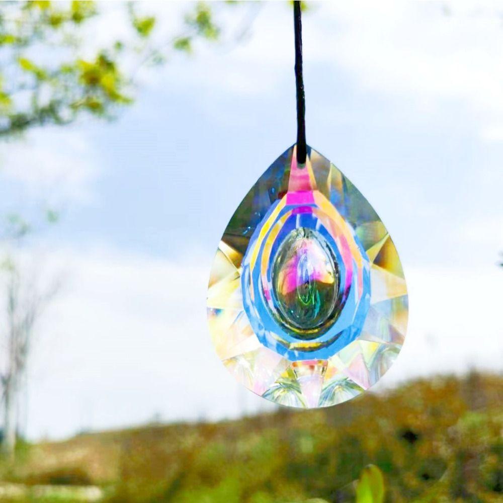 [Elegan] Sun Catcher AB Warna Berkualitas Tinggi Prisma Taman Gantung Pernikahan Pelangi Pembuat Dekorasi Rumah Mobil Liontin