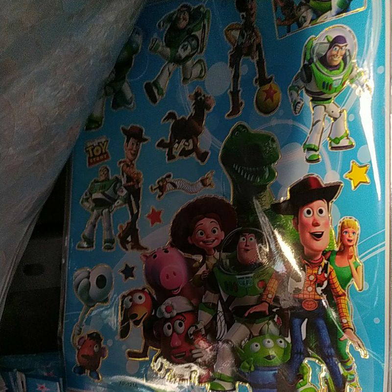 

Stiker Sticker Anak Laki - Laki Edukatif Gambar Karakter Toy Story