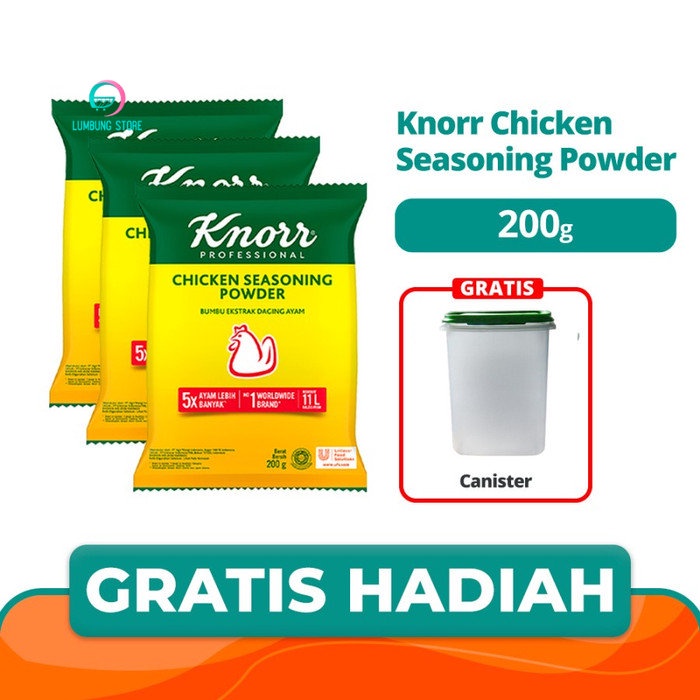 

Knorr Chicken Seasoning Powder 200G (X3) Free Canister