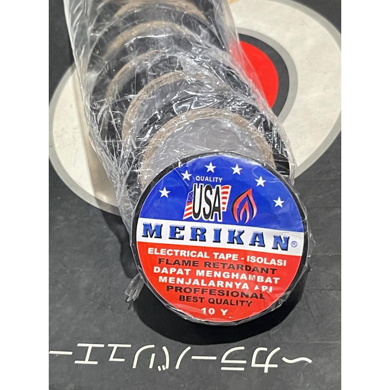 [1 PCS] SOLASI MERIKAN BESAR HITAM POLOSAN ISOLASI LISTRIK