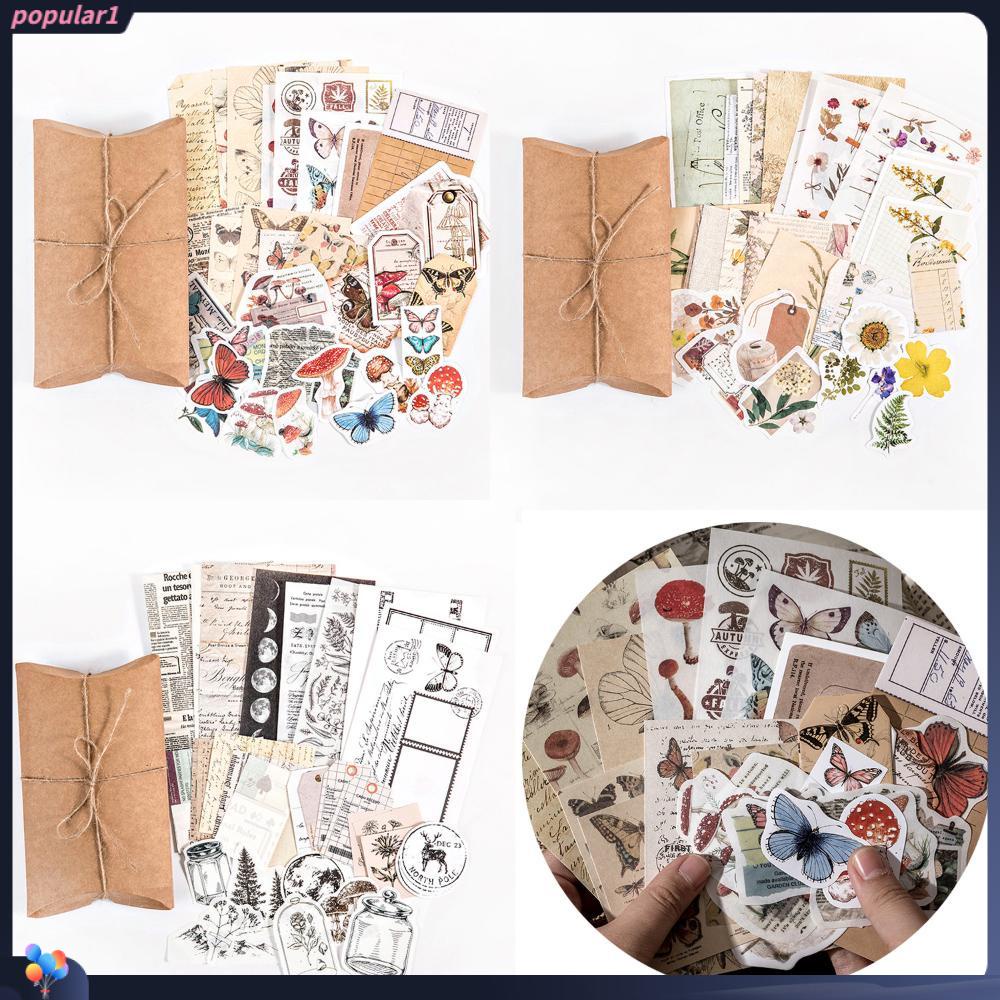 Populer Stiker Scrapbooking New Dekorasi Hiasan Bunga Stationery Diary Kertas Stiker