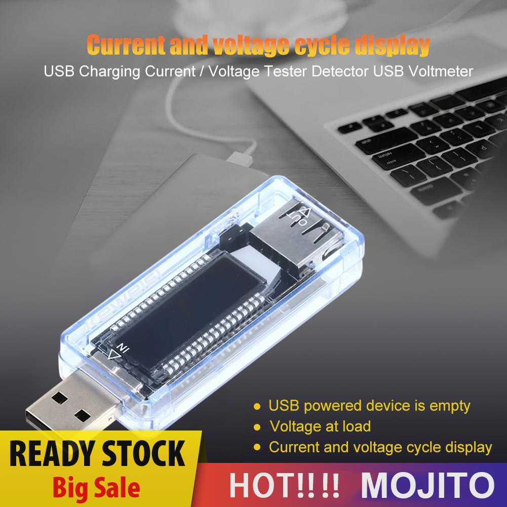 Mini USB Tester Current Voltage Charger Capacity Tester Pengukur Tegangan Arus