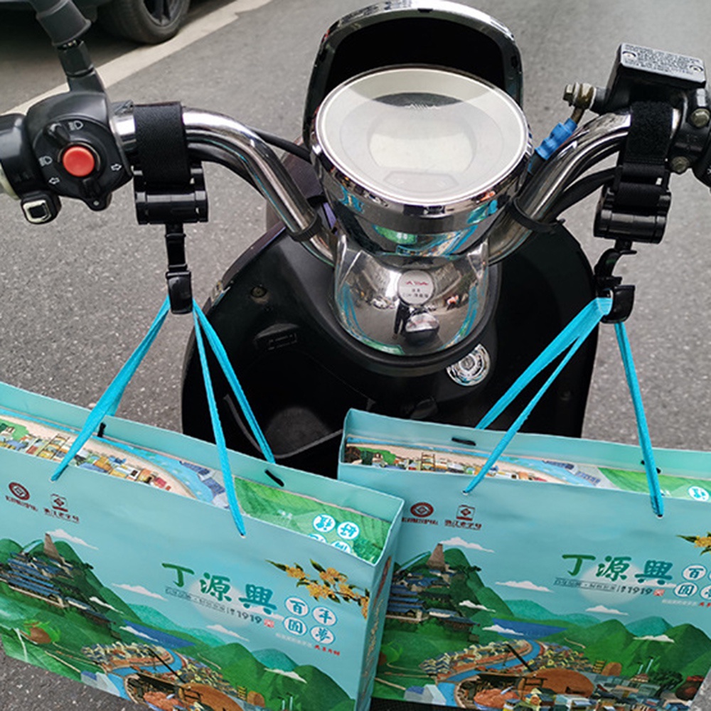 2pcs Kait Multi Fungsional Untuk Motor Skuter Elektrik Dan Sepeda Solusi Gantung Nyaman