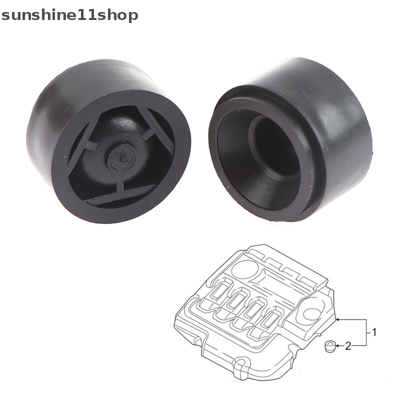 Sho 4Pcs Penutup Mesin Karet Moung Kompatibel Dengan BMW 2 3 4 5 6 7 Seri X1 X3 X4 X5 X6 Mount Bush F10 E81 E87 F20 E90 F30 E60 G30 E83 F25 N