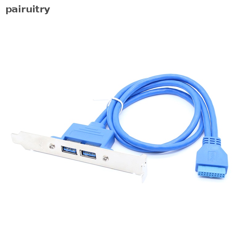 Kabel Data PRT USB Ke 20pin Motherboard 0.5m Dual-port Extension Bezel Extension Cable Tetap Kabel Data Header 5Gbps PRT