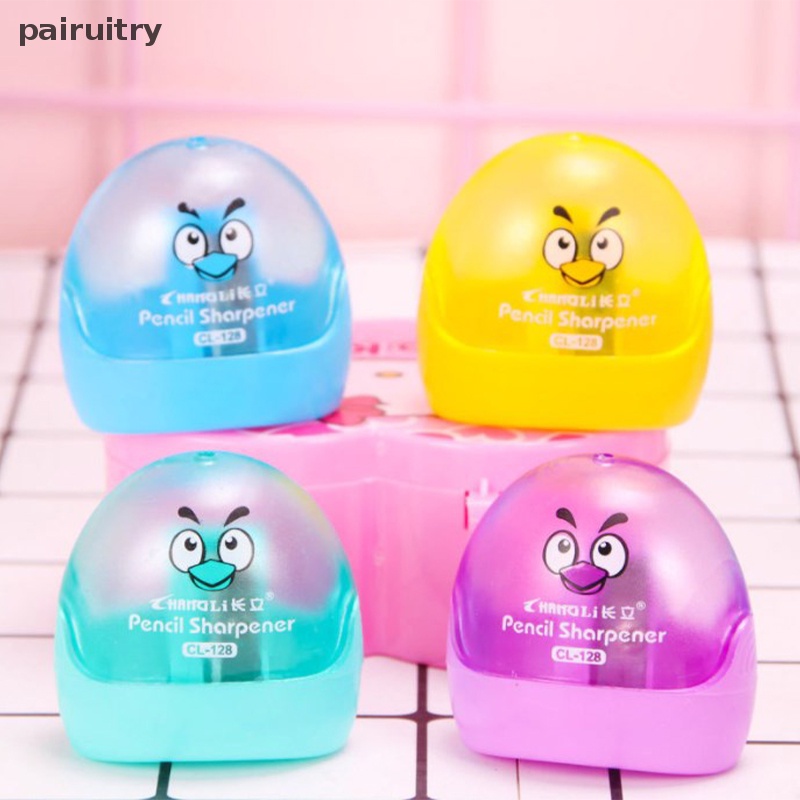 Prt 4pcs Kartun Pensil Pengasah Murid simple pencil sharpener manual Perlengkapan Anak Kecil pencil sharpener stationery PRT