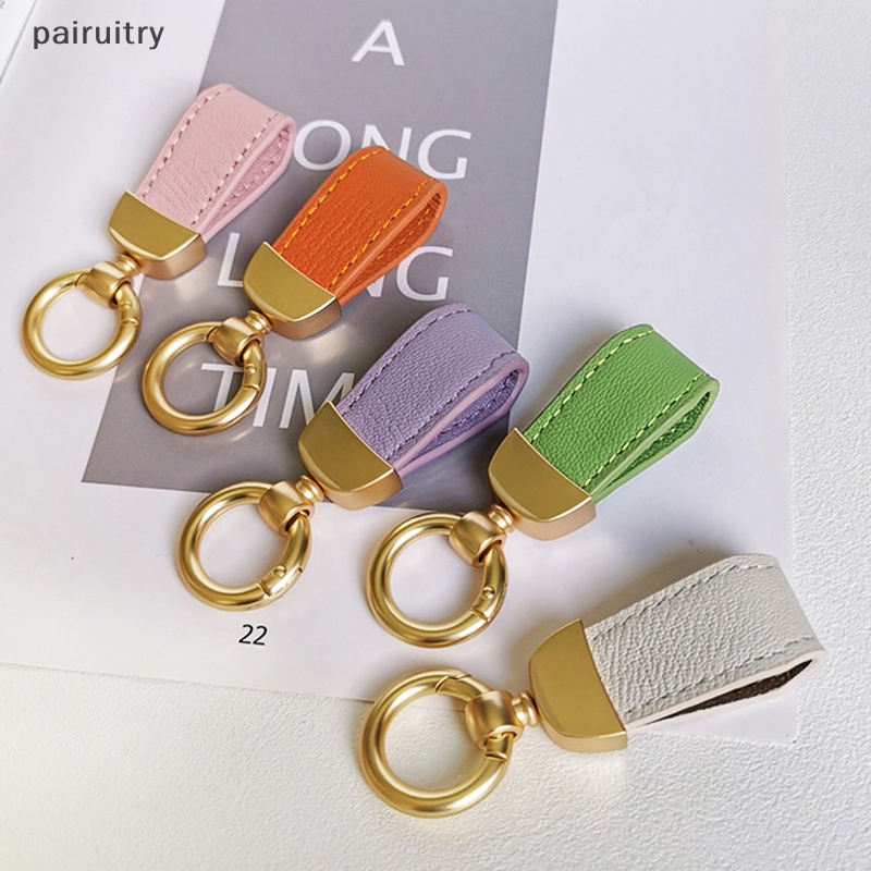 Prt Kulit Domba Perancis Gantungan Kunci Mobil Wanita Indah Kulit Asli Liontin PRT