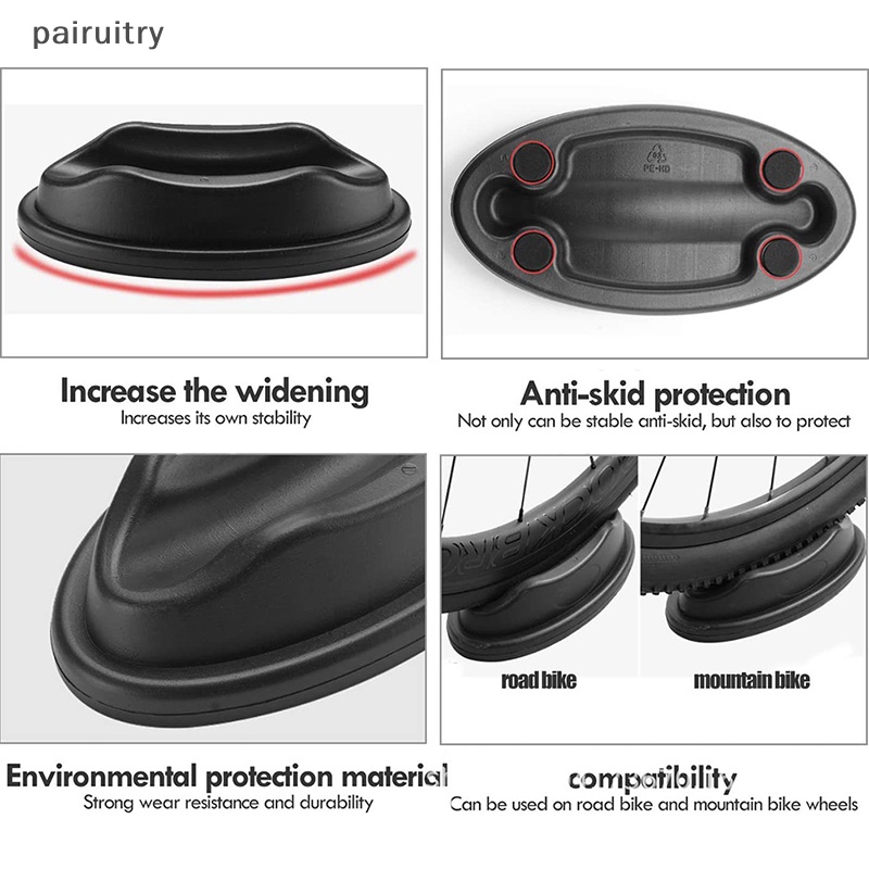 Prt Sepeda Blok Roda Depan Stabilkan Penyangga Stand Holder Bawah Anti-slip Pad Riser PRT
