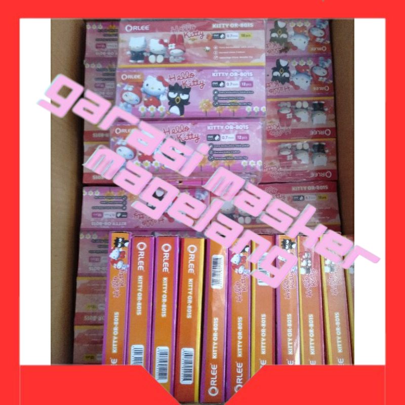 

Bolpoin gel pen ulir hello kity 1 lusin (12pcs)