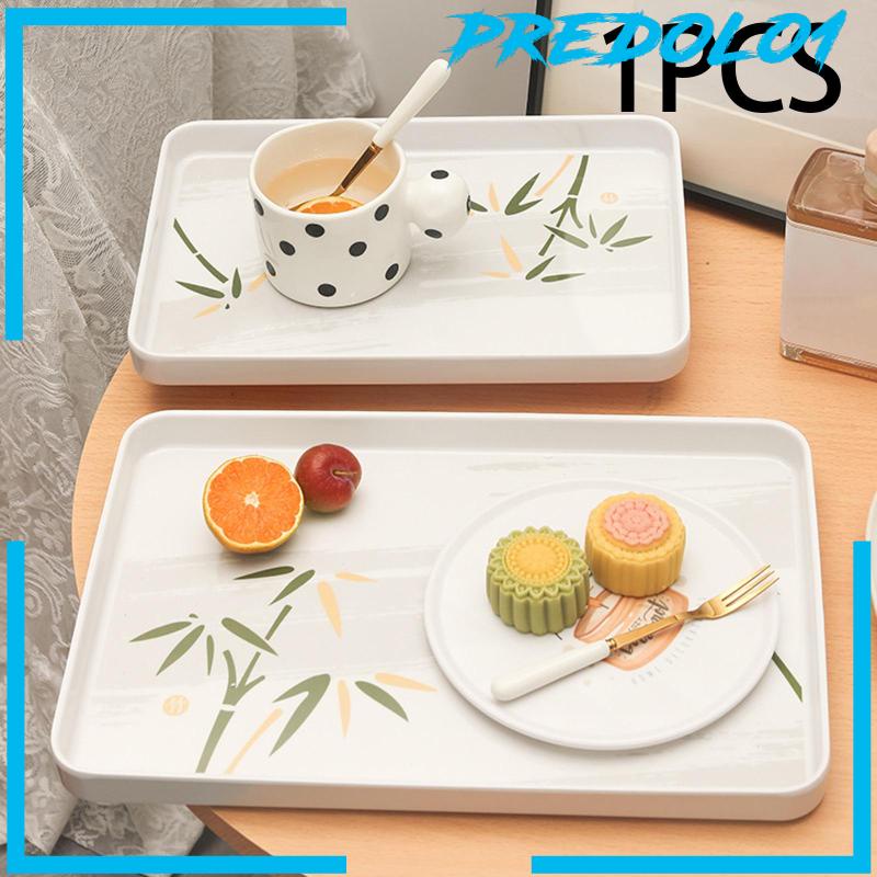 [Predolo1] Platter Dining Tableware Breakfast Serving Tray Tempat Makan Cookies Snack Makanan