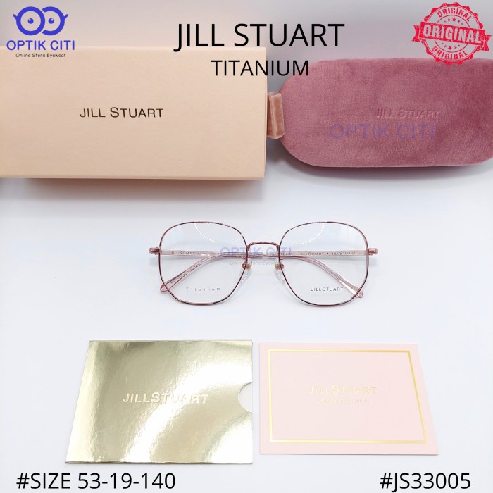 frame kacamata wanita Original jill stuart amazing titanium JS33005