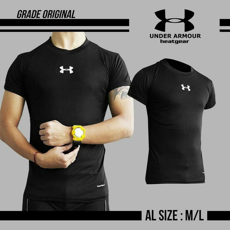 Baju Olahraga Baju Manset Pendek Pria Manset Futsal Baju Lari Manset Gym Baju Fitnes Futsal Daleman 