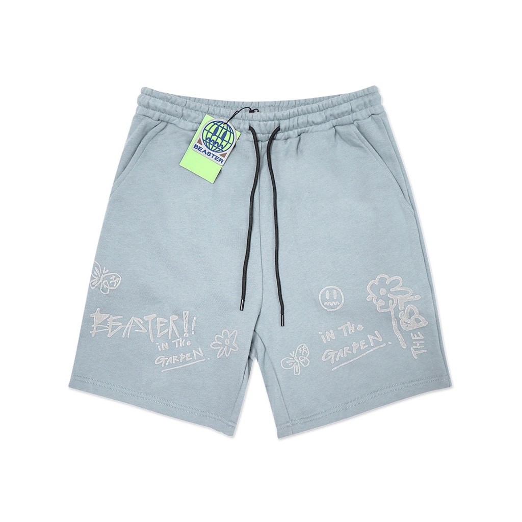 Beaster in the Garden Shorts Light Blue