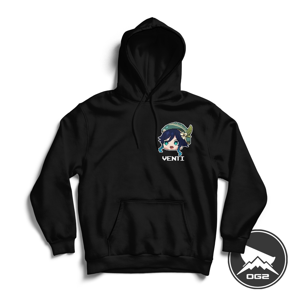 Hoodie game venti E-sport genshin impact G108 jaket pria wanita OG2 3B G
