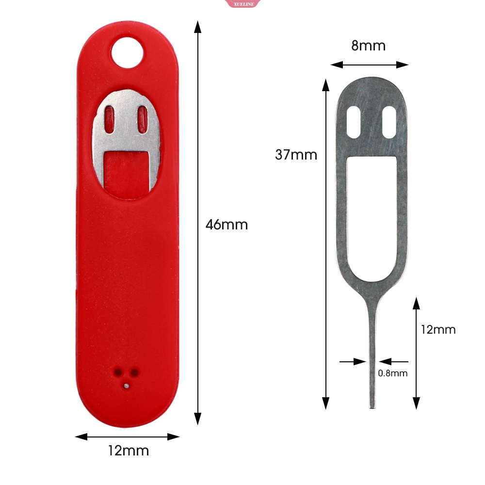 1pc Lucu Pin Kartu Anti Hilang Universal Sim Card Remover Tray Untuk Membuka Alat Eject Kartu Sim [ZXL]