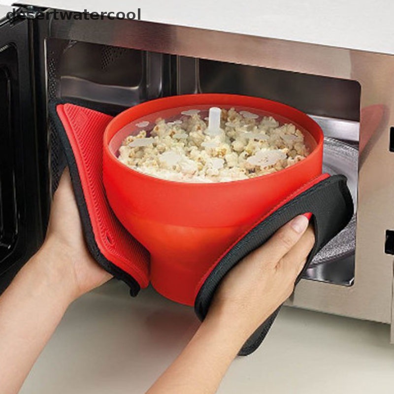 Deid Mangkok Popcorn Dengan Tutup Microwave Popcorn Bucket Pembuat Popcorn Kreatif Lipat Martijn