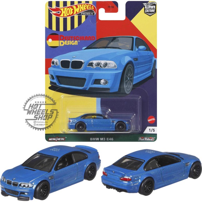 HW HOT WHEELS BMW M3 E46 DEUTSCHLAND DESIGN CAR CULTURE PREMIUM