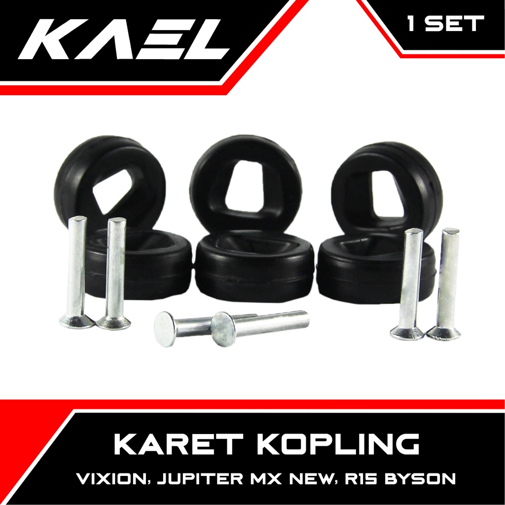 Karet Kopling Byson &amp; R15-R 15 &amp; Vixion &amp; Jupiter MX New Rumah House Kupling Plus Paku