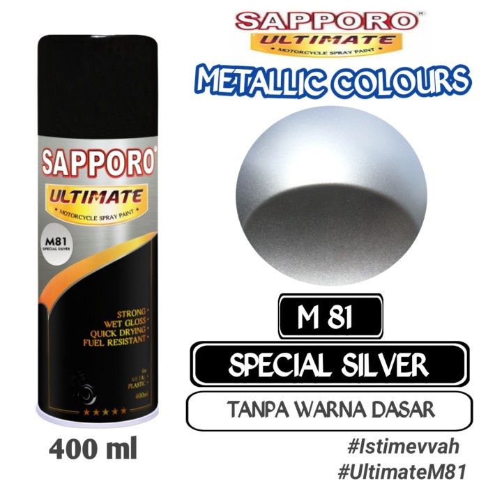 

M81 SPECIAL SILVER SAPPORO ULTIMATE 400ml Cat Semprot Pylok Pilok