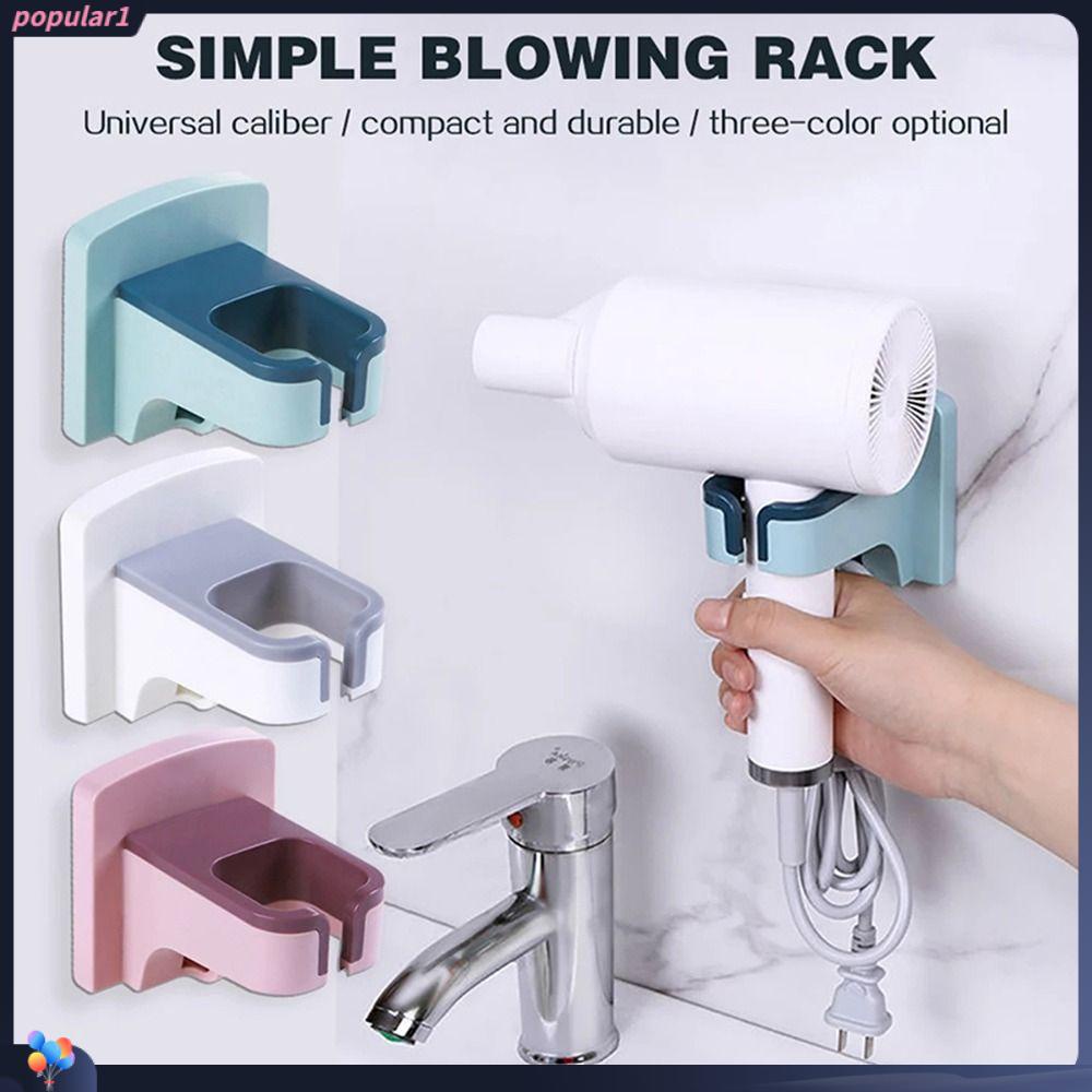 Populer Rak Pengering Rambut Rumah Tangga Baru Alat Stylist Kamar Mandi Yang Dipasang Di Dinding Rak Kamar Mandi
