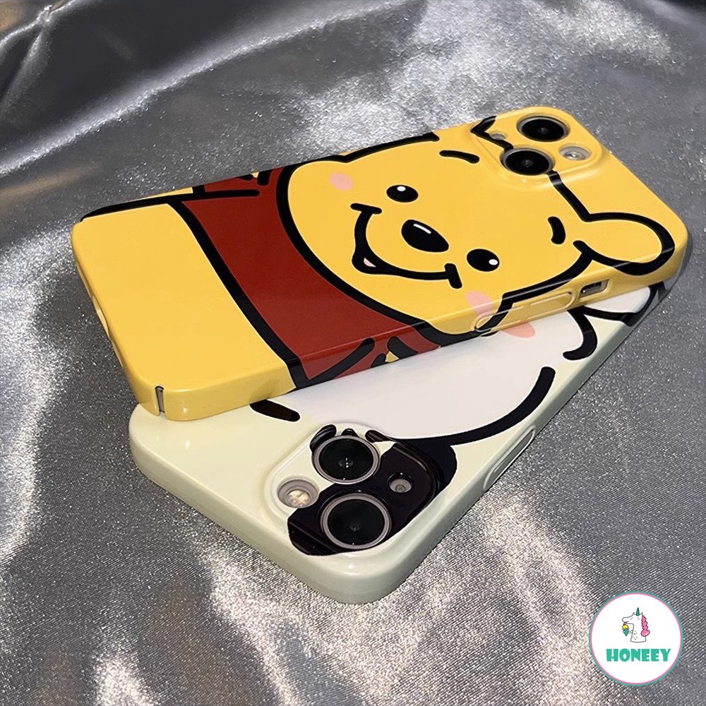 Casing Ponsel Kartun Beruang Anjing Lucu Untuk iPhone 14 Pro Max13 12 11 Pro Max Full Cover Perlindungan Lensa Shockproof Back Cover