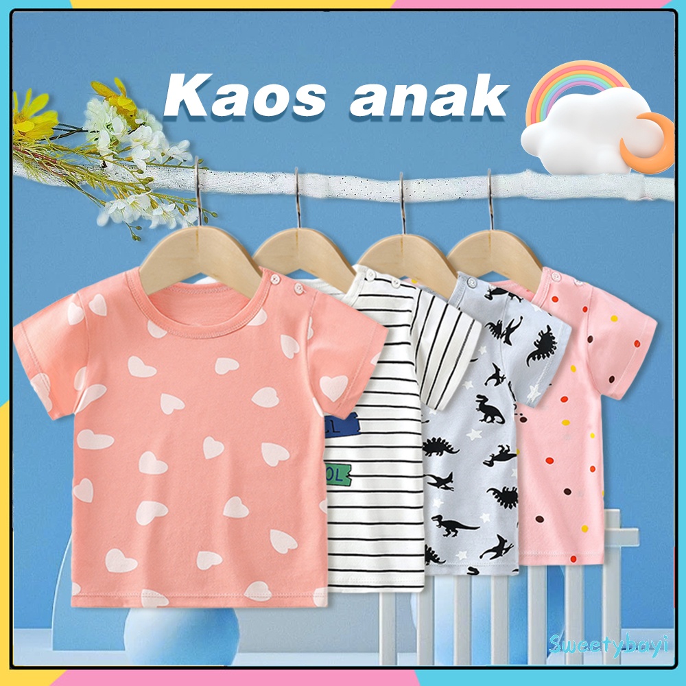 SweetyBayi Baju atasan anak import Kaos bayi anak karakter Tshirt anak lucu