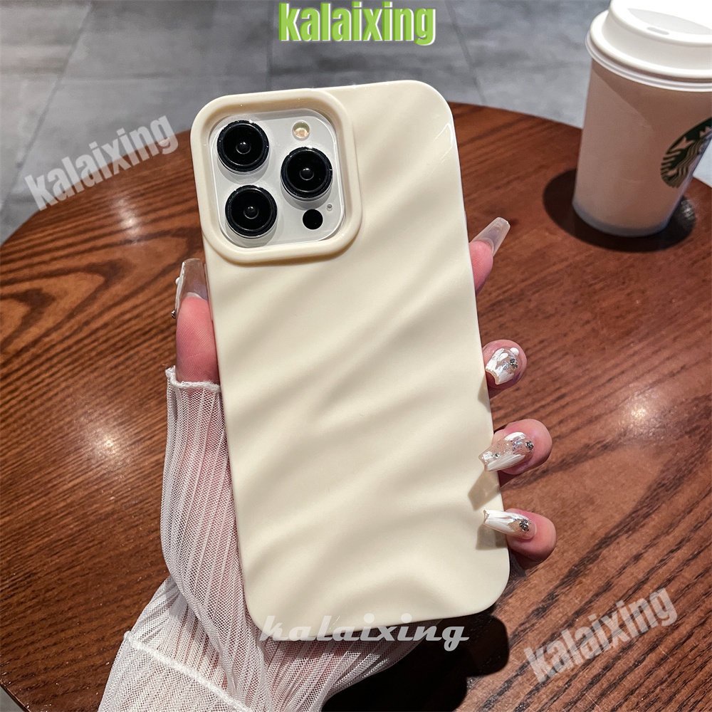 IPHONE 3d Murni Kemurnian Tengah Casing Ponsel Riak Air Custom Kompatibel Dengan Iphone14 Pro Max 6s 7 8 Plus Se2020 11 12 13 Pro Xs Max Casing Lembut