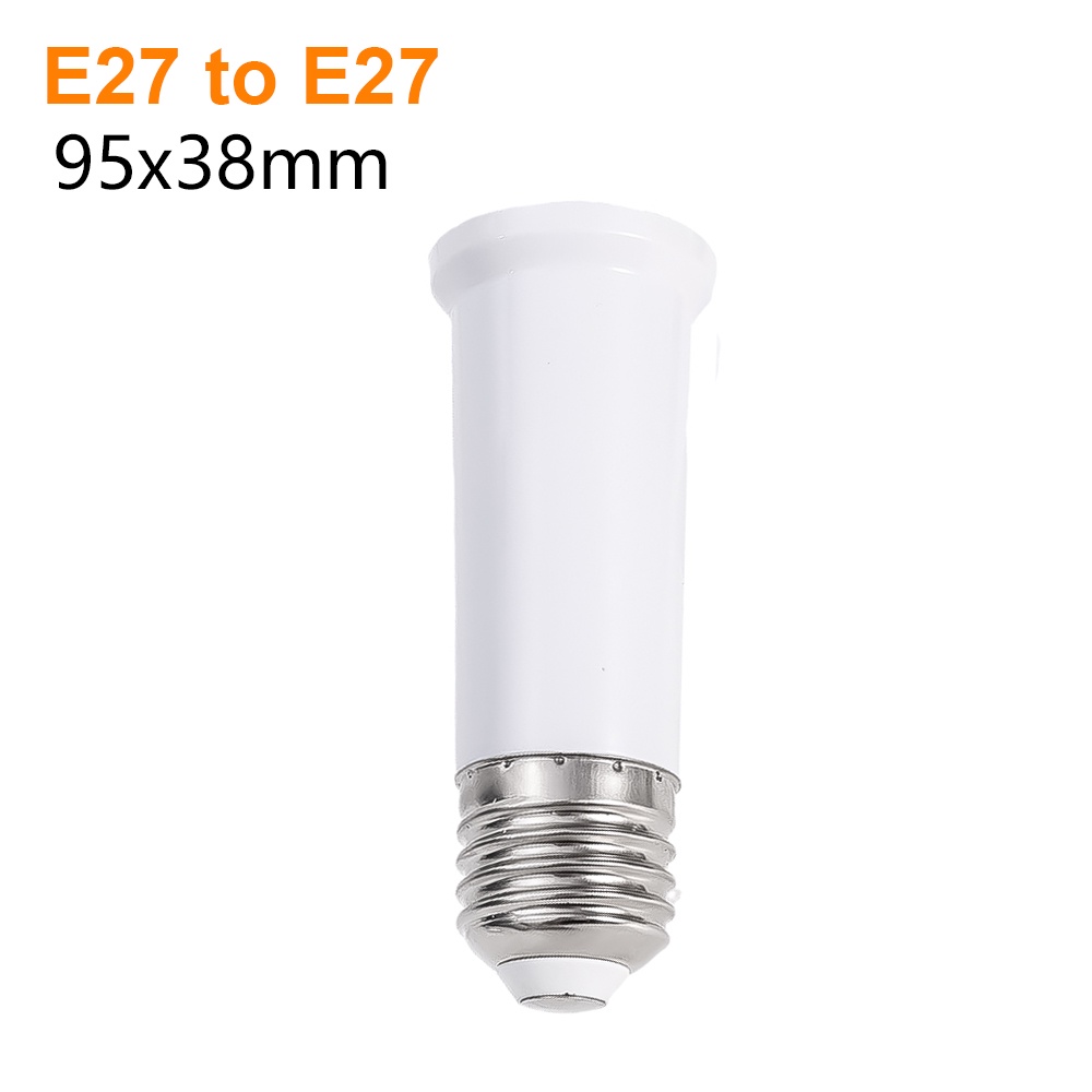 Stop Kontak Ekspanding Bohlam E27 Ke E27/Konektor Adaptor Lampu Hemat Energi/Holder Socket Lampu Bohlam Universal