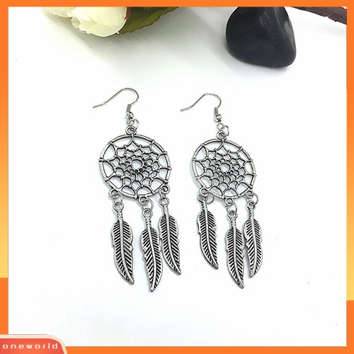 [WOD] Wanita Fashion Bohemian Dream Catcher Drop Menjuntai Anting Perhiasan Hadiah Natal