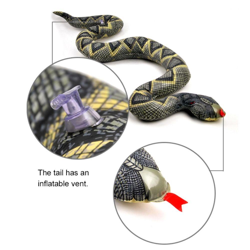 NEEDWAY Needway Blow Up Snake 1pc Fun Trick Games Props Simulasi Snake Phyton Ular Hewan Palsu