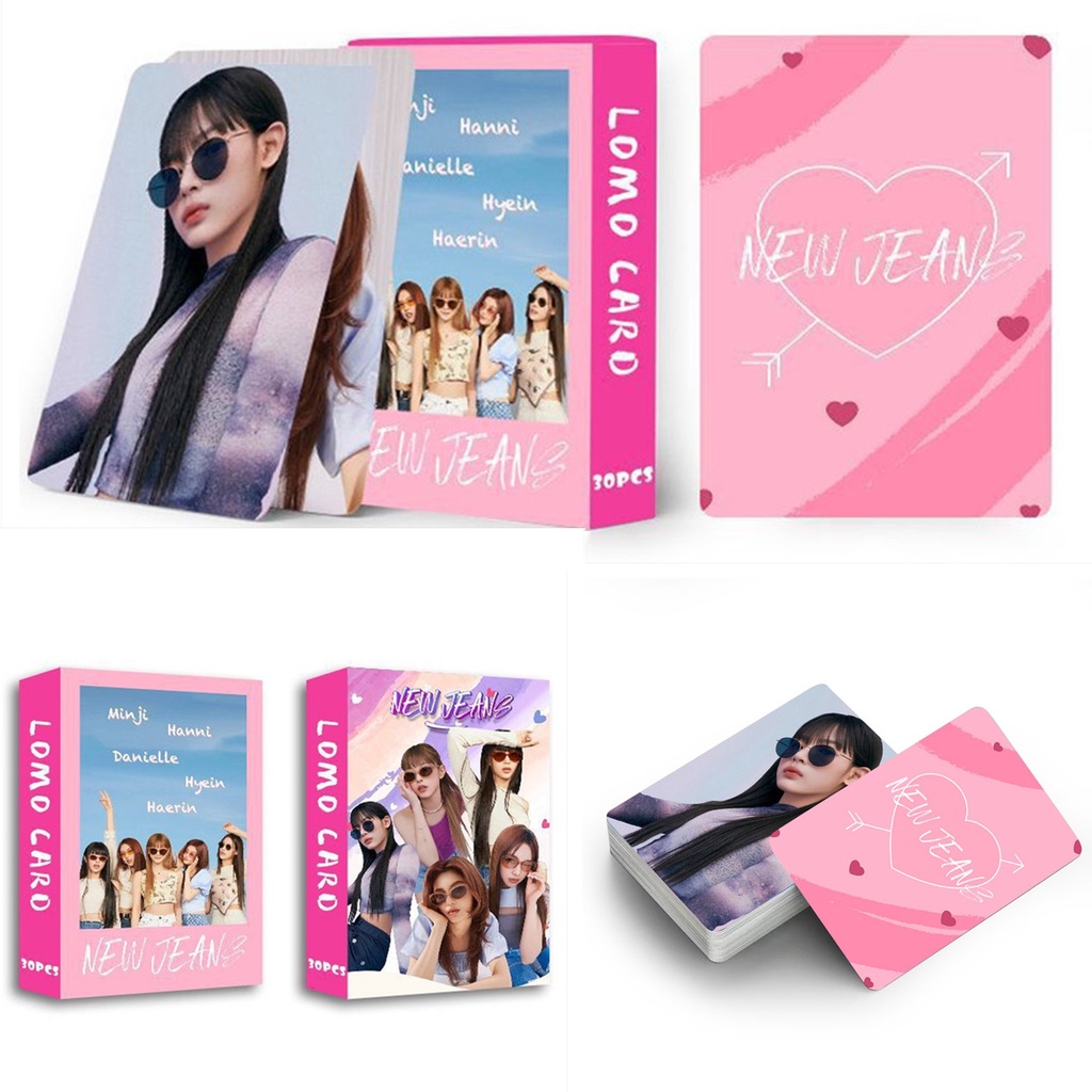 30pcs /box NJ Photocards Album Kartu Lomo NJ Kpop Postcards