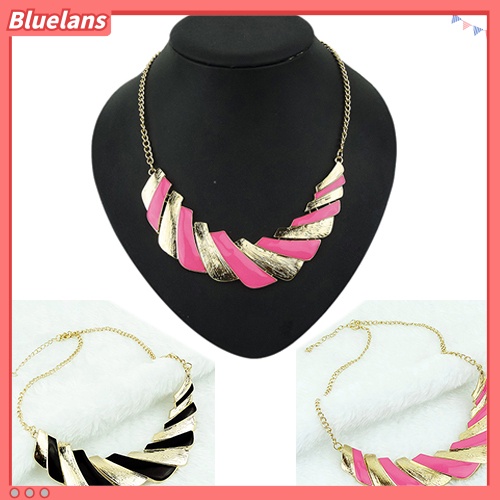 [BLS] Wanita Lady Fashion Statement Bib Collar Pendant Kalung Xmas Perhiasan Hadiah