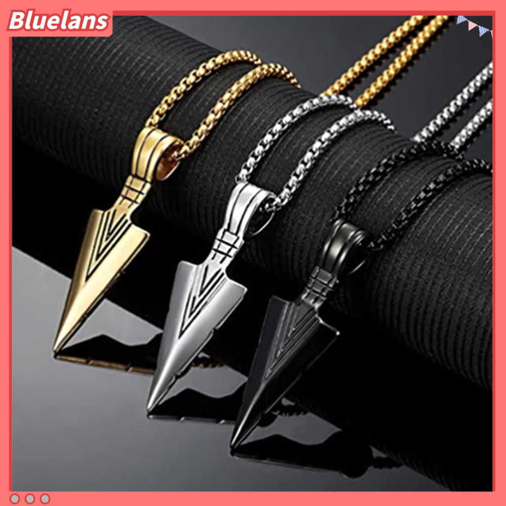 [BLS] Pria Kalung Rantai Tulang Stainless Steel Hip Hop Keren High Gloss Hadiah Fashion Perhiasan Kepala Liontin Sweater Necklace Untuk Harian
