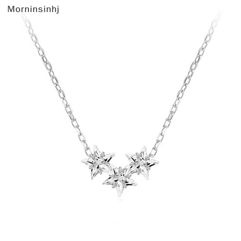 Mornin Fashion Shinny Star Kalung Lucu Gaya Korea Multi-Bintang Liontin Perhiasan Indah Niche Rantai Klavikula Untuk Wanita Hadiah Ulang Tahun id