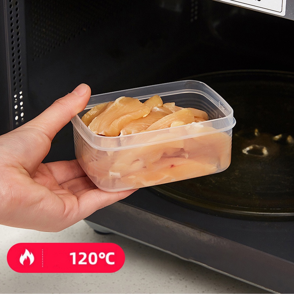 Kotak Pengawet Kulkas Transparan Dengan Tutup/Sealed Food Grade PP Kotak Penyimpanan Sayur Daging/Alat Organizer Dapur/Fresh Food Container Microwave Heating Food Box